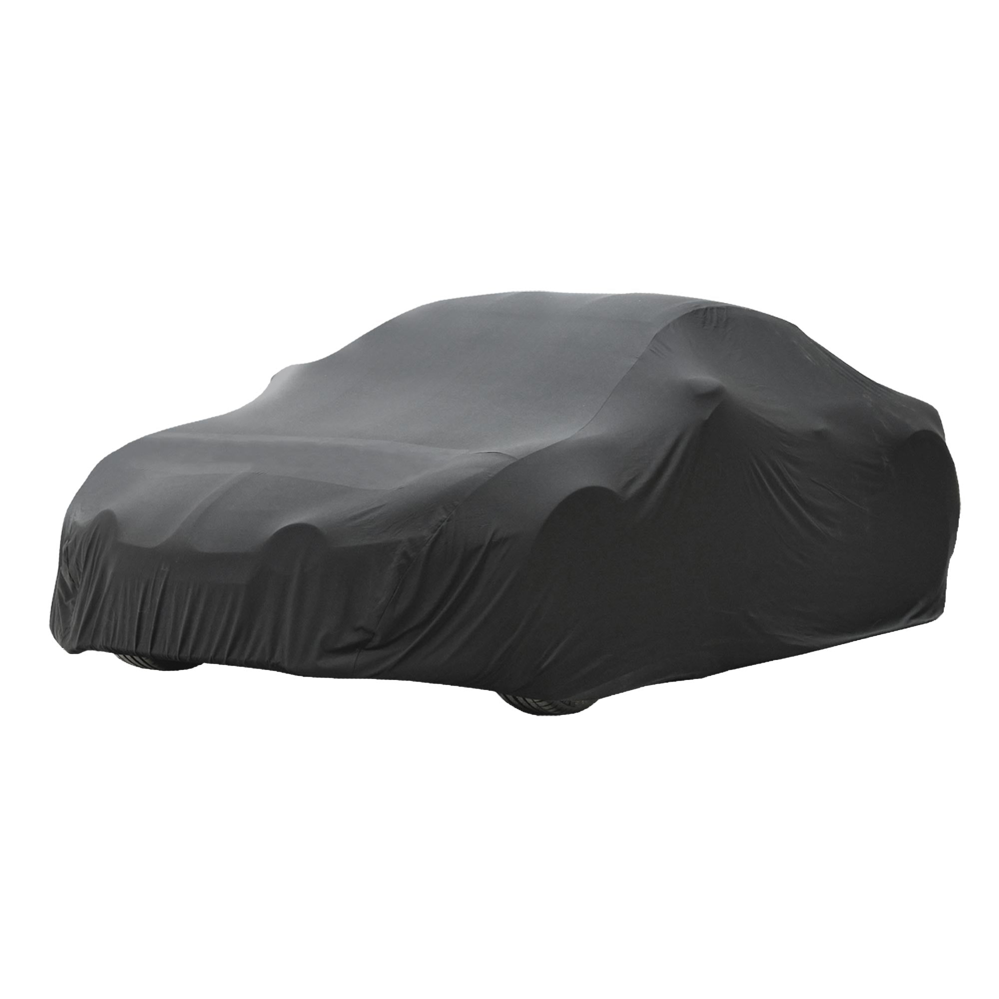Housse de voiture noire sur une voiture.