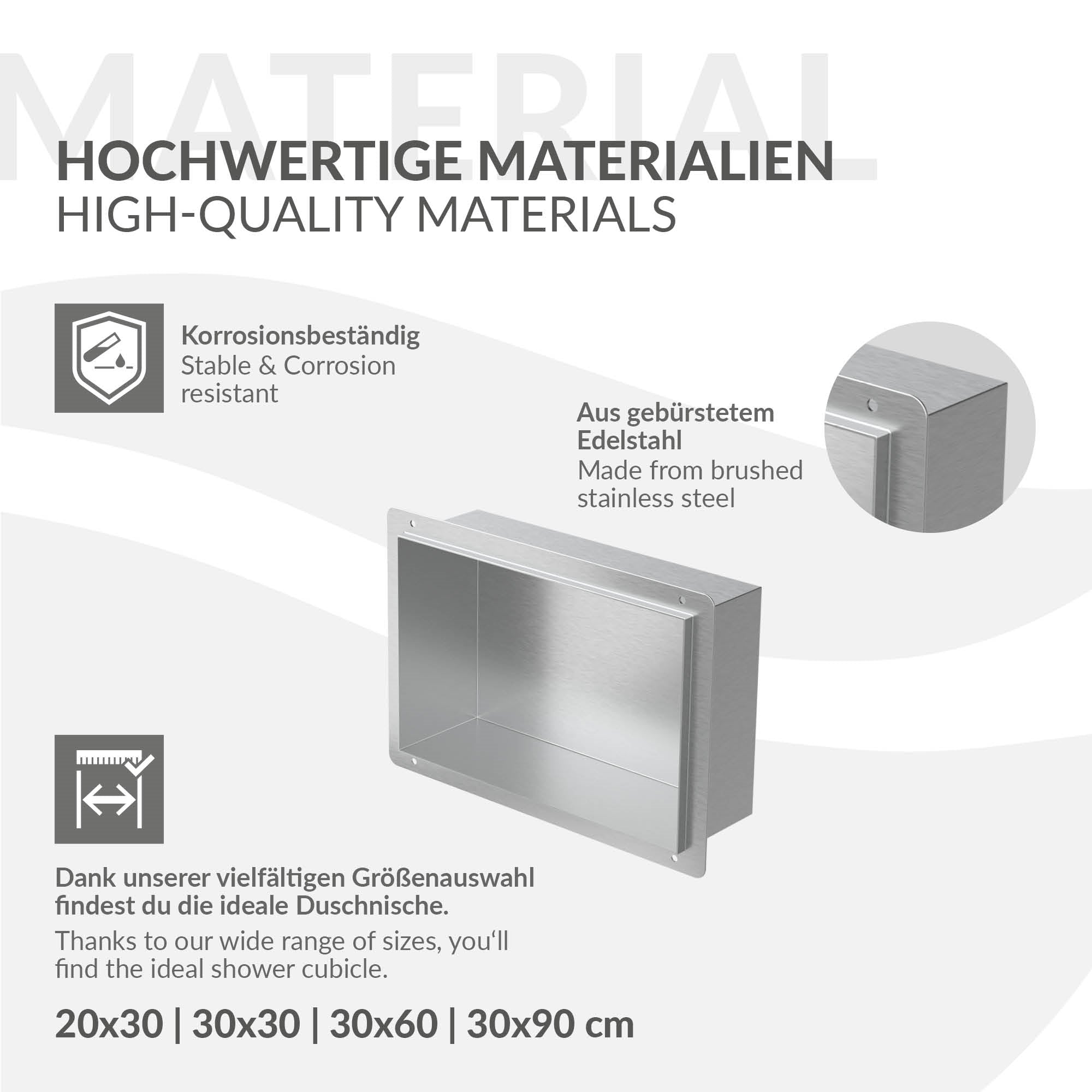 Grafiikka korkealaatuisista materiaaleista ja koosta suihkukaapeille.