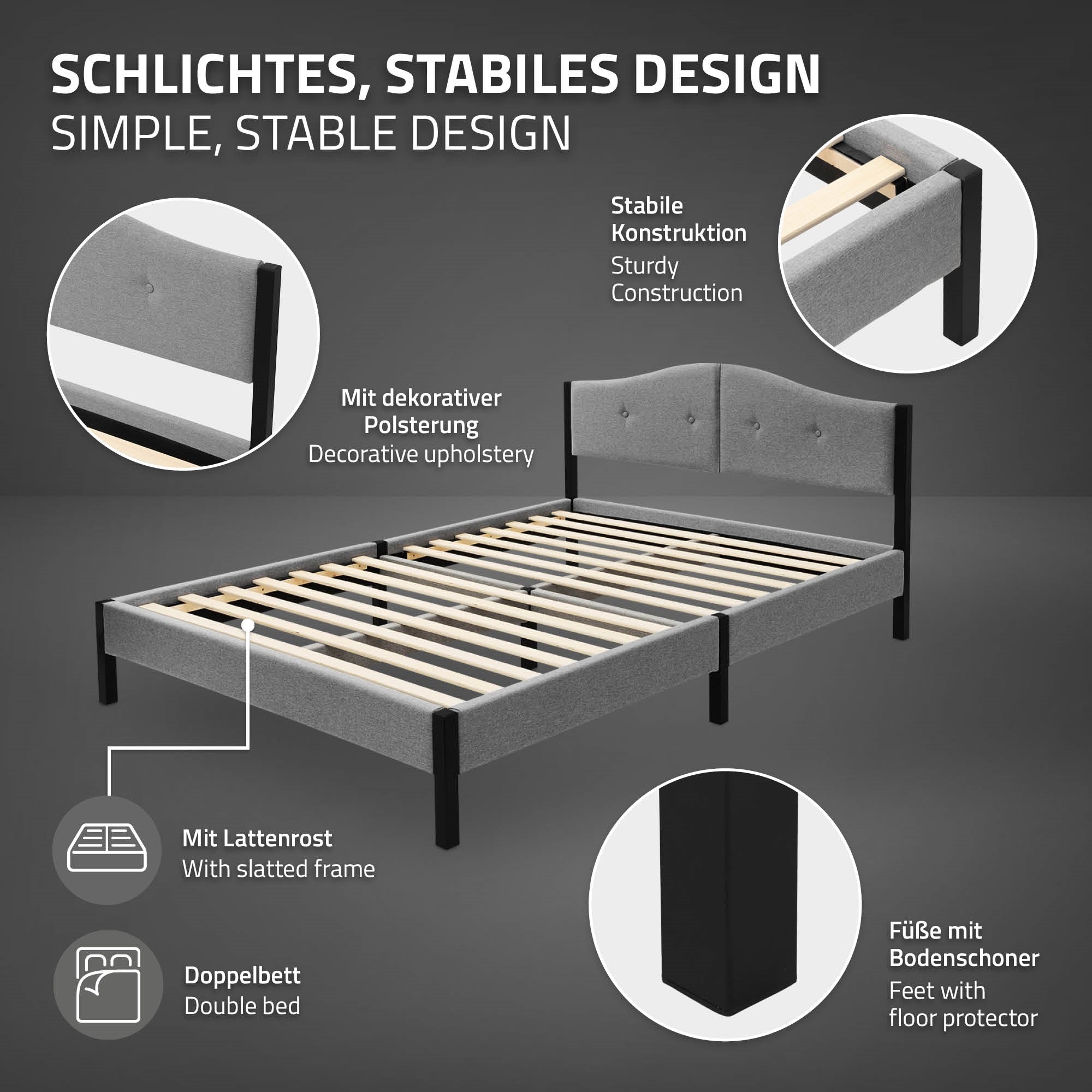 Graphique avec des informations sur un design de lit stable et ses caractéristiques.