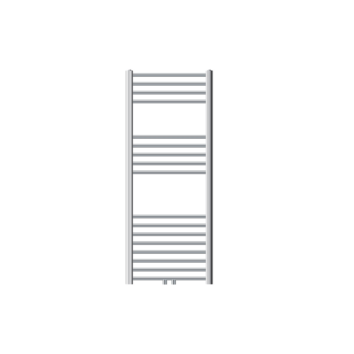 Chauffe-serviettes droit en chrome, 50x120 cm.