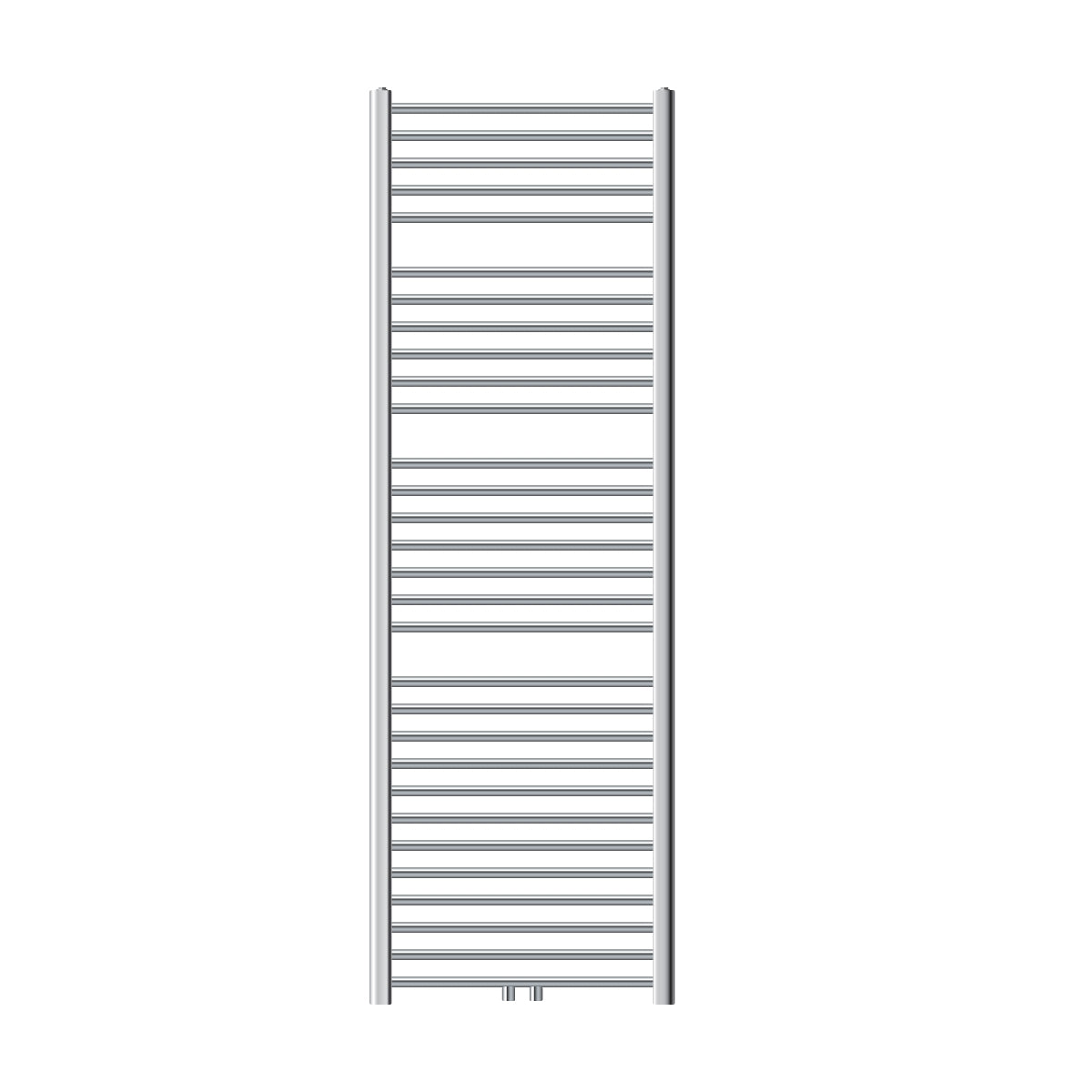 Radiateur droit en chrome, 60x180 cm.
