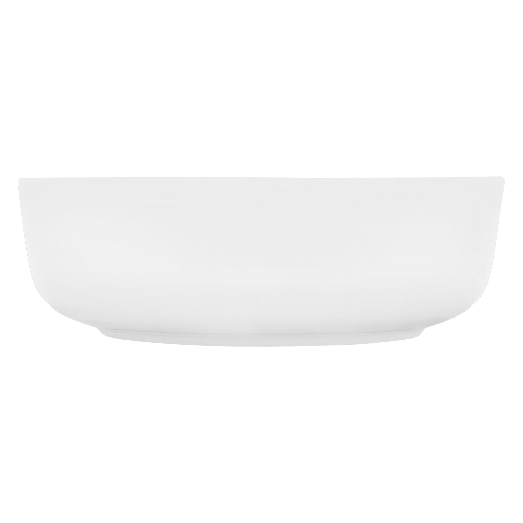 Lavabo ovale su un tavolo con superficie liscia.
