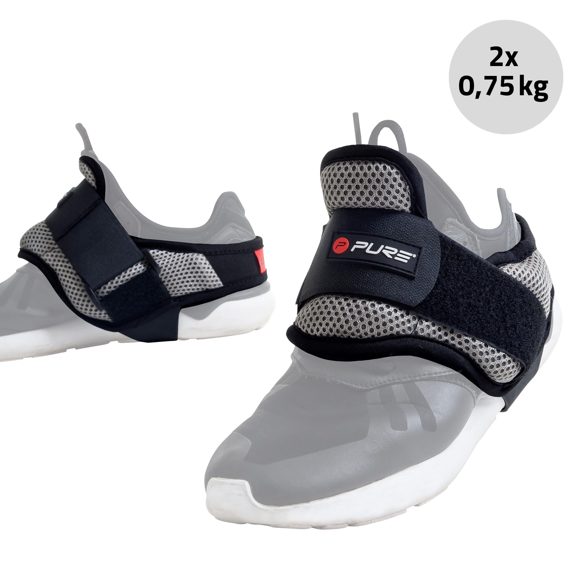 Due pesi speciali per scarpe, utilizzati per la stabilizzazione.