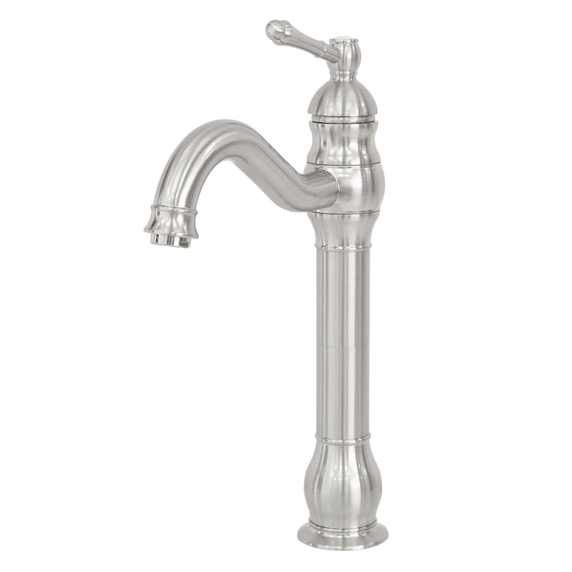 Un robinet sur fond clair, sans flux d'eau.