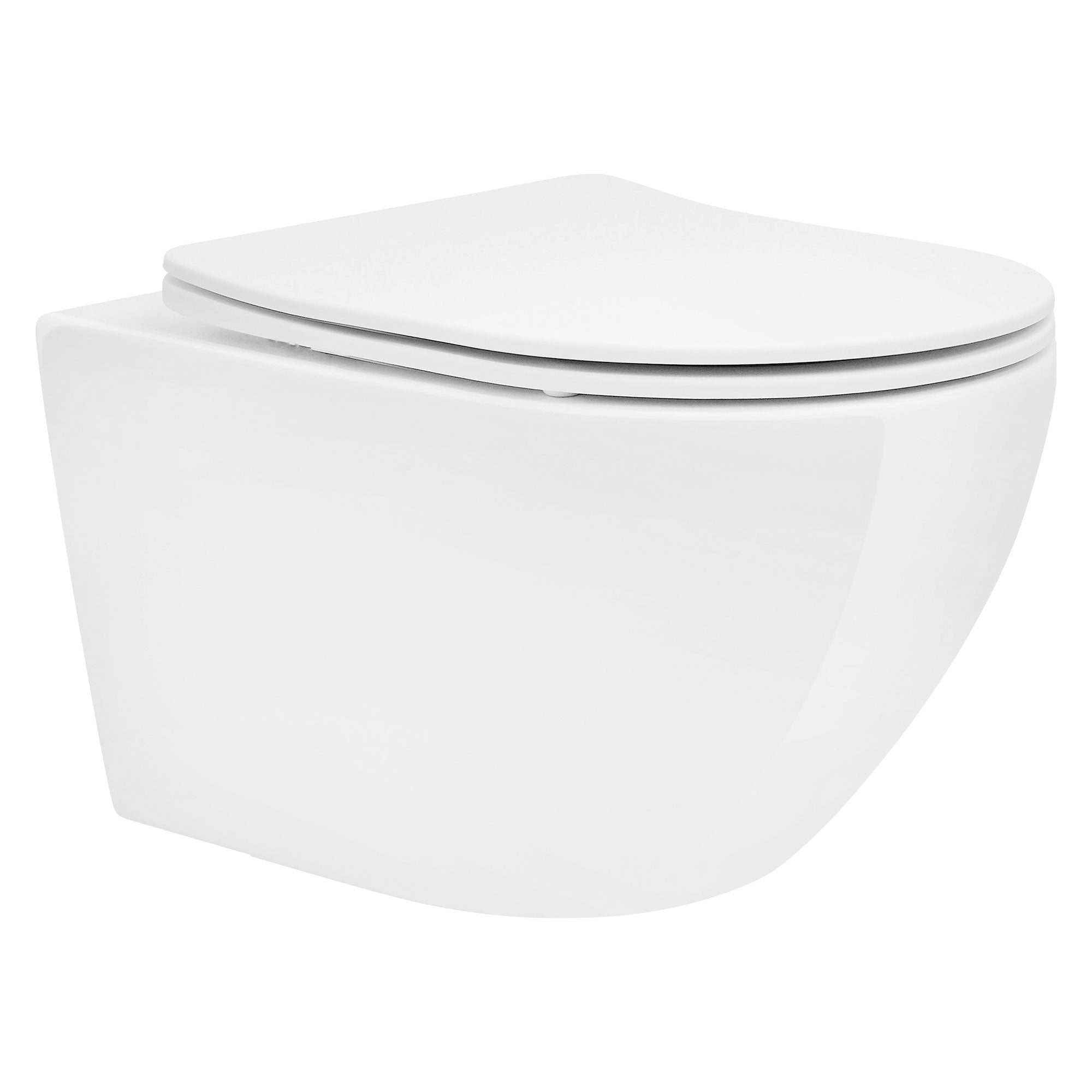 WC a parete bianco su sfondo chiaro.