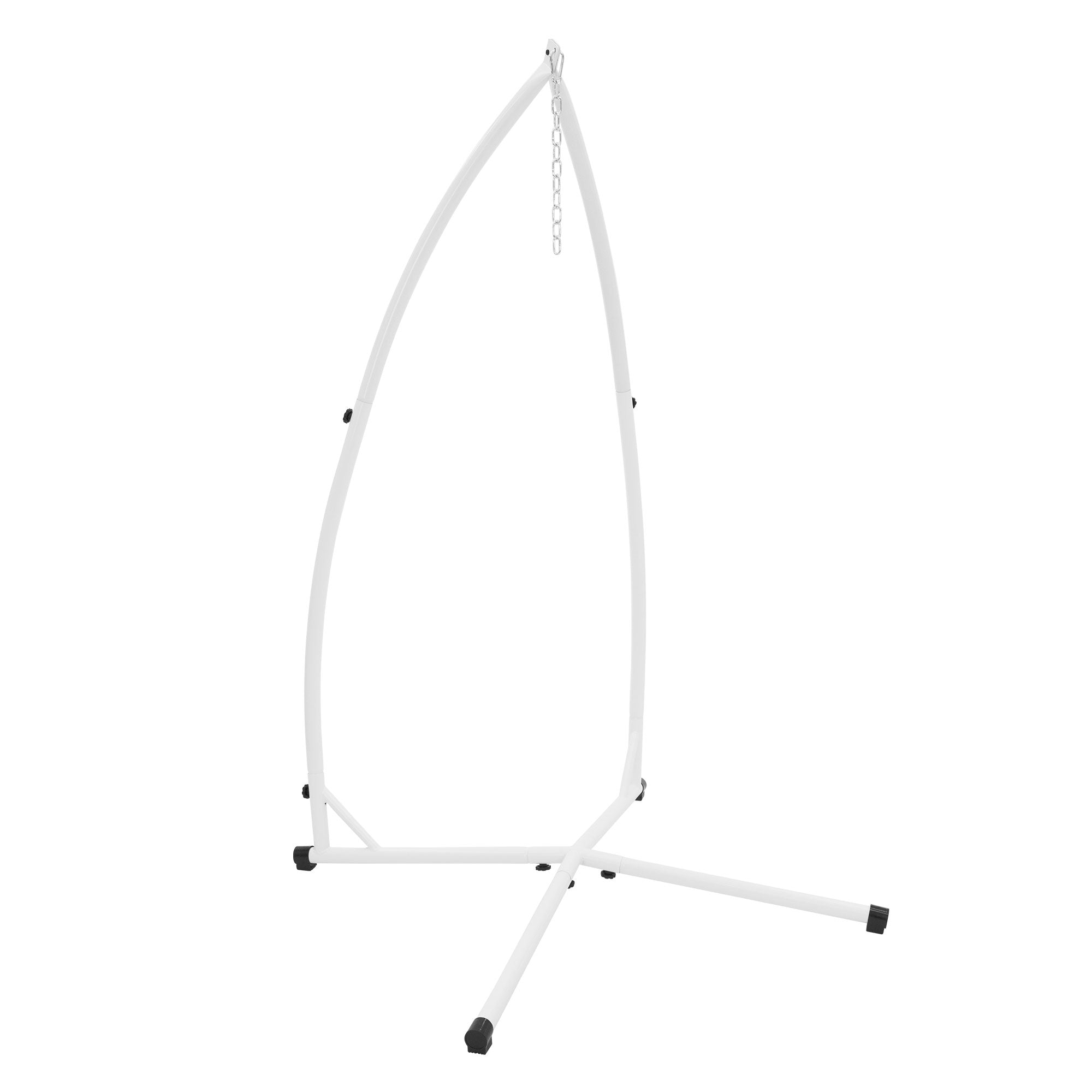 Standaard voor hangstoelen in witte kleur.